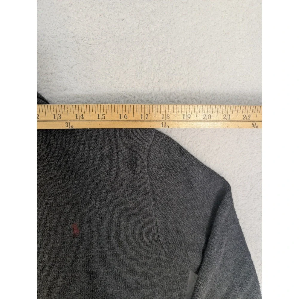 Polo by Ralph‎ Lauren Gray Knit High Neck Button Sweater Size M